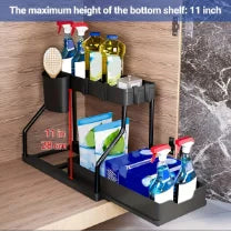 Slide and Store Under Sink Organizer