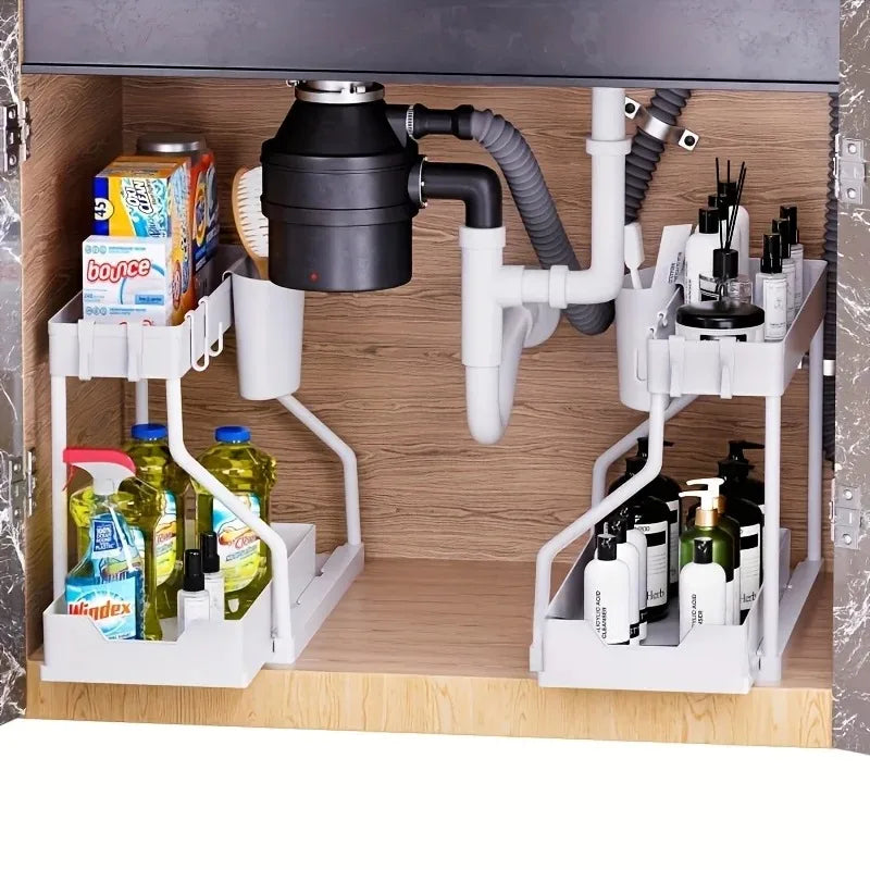 Slide and Store Under Sink Organizer